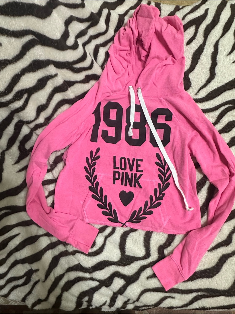 Victoria's Secret PINK Hot Pink Pullover Hoodie